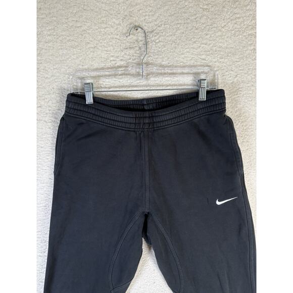 Nike Jogger Sweatpants Mens Medium Black 826431 Tapered Gym Workout READ - Picture 2 of 16